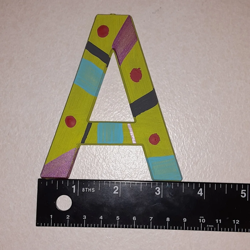 🌞HANDPAINTED INITIAL LETTER A